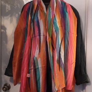 Brilliant Handpainted 100% Silk Wrap/Scraf